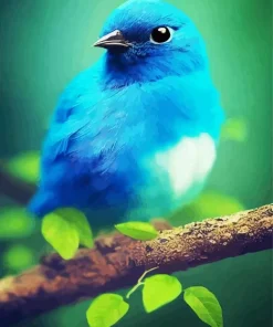 Blue Canary Bird Diamond Painting