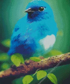 Blue Canary Bird Diamond Painting