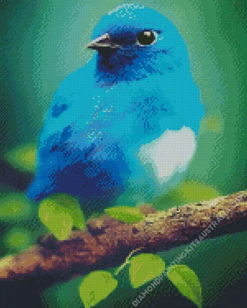 Blue Canary Bird Diamond Painting