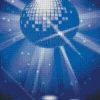 Blue Disco Ball Diamond Painting