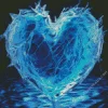 Frozen Blue Heart Diamond Painting