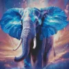 Magical Blue Elephant Diamond Painting