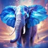 Magical Blue Elephant Diamond Painting