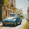 Old Blue Car Diamond Painting