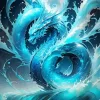 Sea Blue Dragon Diamond Painting