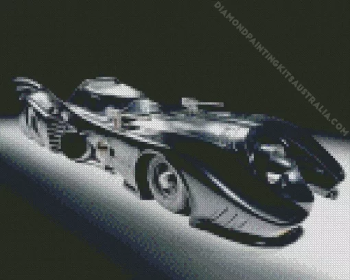 The Batmobile Car Diamond Painting