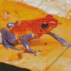 The Blue And Orange Frog Diamond Painting