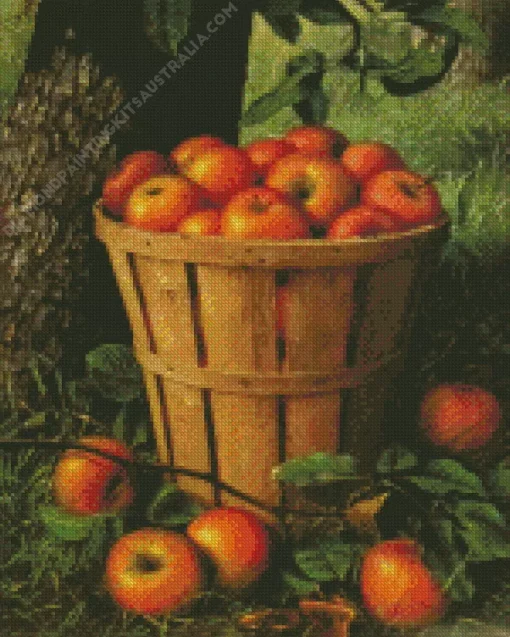 Basket Of Apples Diamond Painting