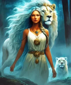 Beauty And The Lion Diamond Painting