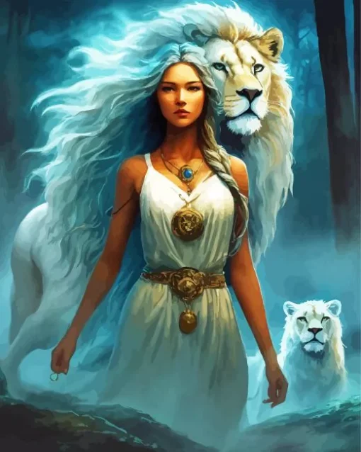 Beauty And The Lion Diamond Painting