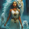 Beauty And The Lion Diamond Painting