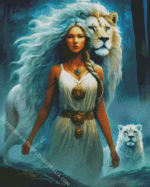 Beauty And The Lion Diamond Painting