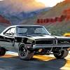 Black 69 Charger Car Diamond Painting