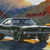 Black 69 Charger Car Diamond Painting