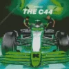 Black And Green F1 Car Diamond Painting