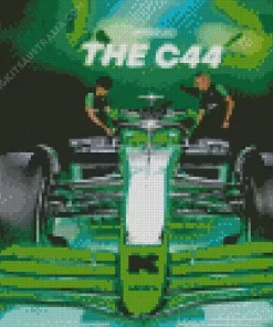 Black And Green F1 Car Diamond Painting