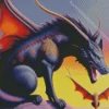 Black Wolf Dragon Diamond Painting