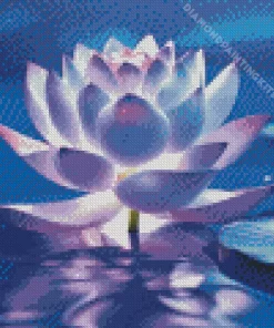 Blue And Purple Lotus Flower Diamond Painting