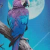 Blue And Purple Parrot Diamond Painting