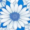 Blue And White Flower Diamond Painting