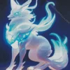 Blue And White Fox Pokemon Diamond Painting