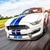 Blue And White Mustang Sport Car Diamond Painting