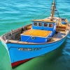 Blue Boat Diamond Painting