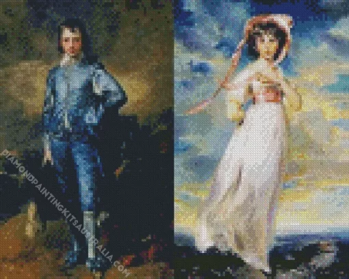 Blue Boy And Pink Girl Diamond Painting