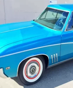 Blue Buick Skylark Diamond Painting