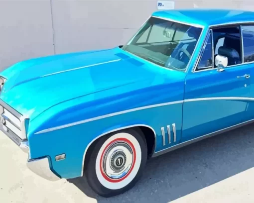 Blue Buick Skylark Diamond Painting