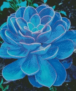 Blue Cactus Diamond Painting