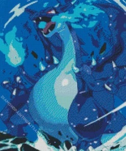 Blue Charizard Diamond Painting