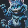 Blue Cheshire Cat Diamond Painting