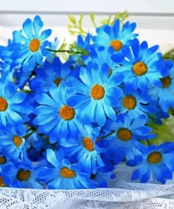 Blue Daisies Diamond Painting