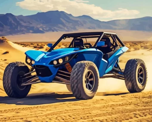 Blue Dune Buggy Diamond Painting