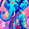 Blue Elephant Diamond Painting