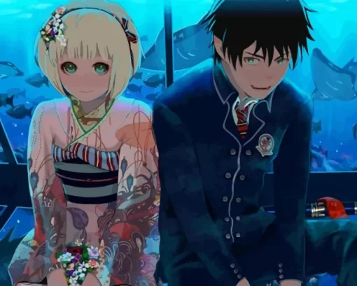 Blue Exorcist Rin And Shiemi Diamond Painting