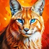 Blue Eyed Caracal Diamond Painting