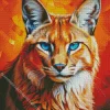 Blue Eyed Caracal Diamond Painting