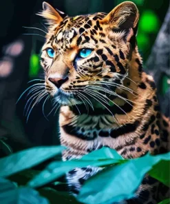 Blue Eyed Leopard Diamond Painting