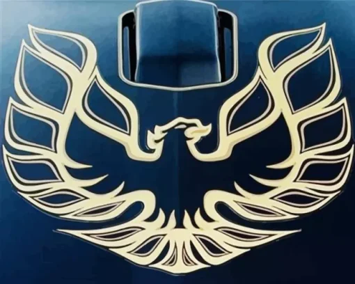 Blue Firebird Logo Diamond Painting