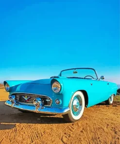 Blue Ford Thunderbird Diamond Painting