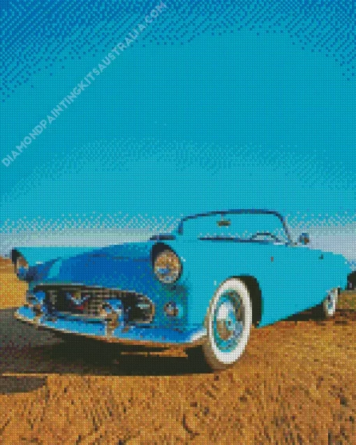 Blue Ford Thunderbird Diamond Painting