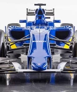 Blue Formula 1 Car Diamond Painting