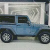 Blue Gray Jeep Diamond Painting