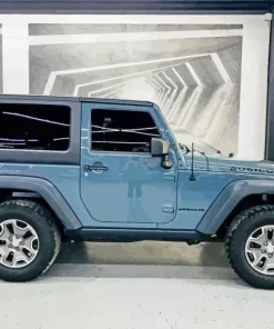 Blue Gray Jeep Diamond Painting