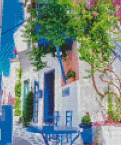 Blue Greece Diamond Painting