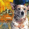 Blue Heeler Cafe Terrace Diamond Painting