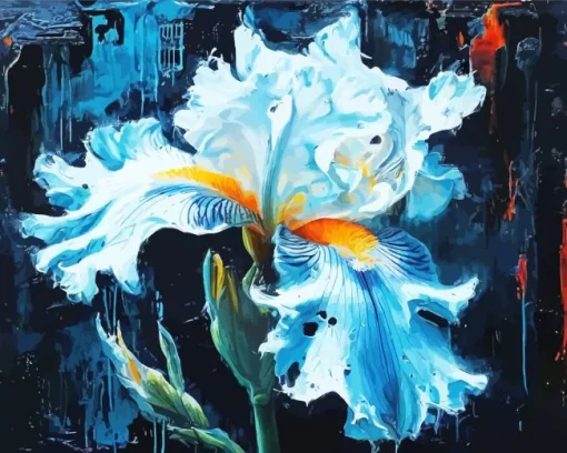 Blue Iris Art Diamond Painting