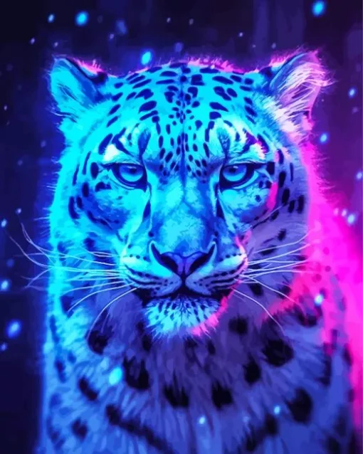 Blue Jaguar Diamond Painting